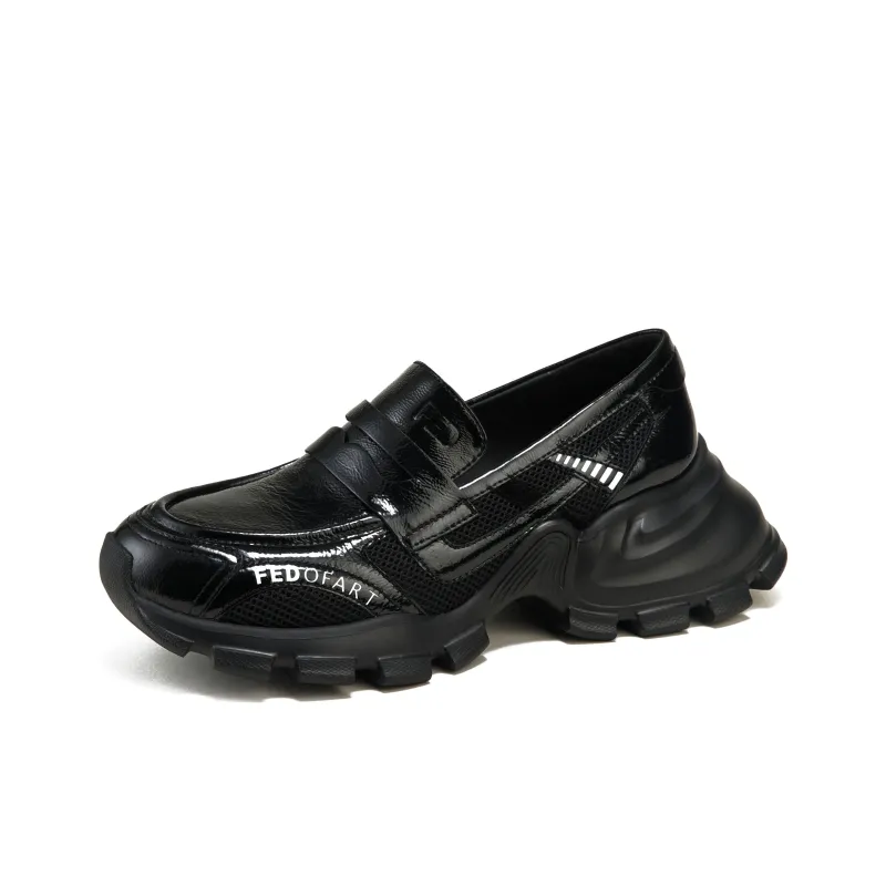 FED Loafers Women's Ink Jade Black/Space Silver/Elegant Beige-1