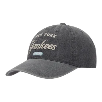 MLB New York Yankees Cotton, Polyester Baseball Cap Unisex Gray