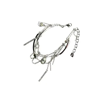 Swarovski Silver Swarovski Crystal Bracelets Unisex Silver