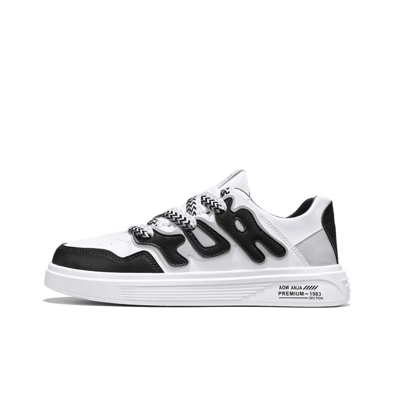 Bull Charm Abrasion-Resistant Low-Top Skateboard Shoes Men's-6