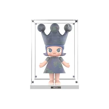 KGBOX POPMART Mega Molly Monet Water Lily 400% 1000% Acrylic Display Case Model Accessories