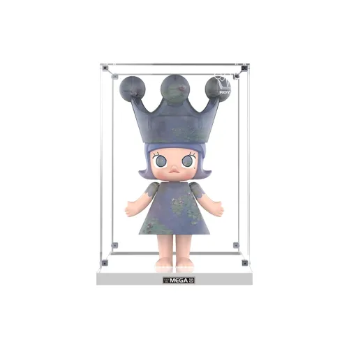 KGBOX POPMART Mega Molly Monet Water Lily 400% 1000% Acrylic Display Case Model Accessories