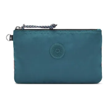 Kipling Polyamide Storage Bag Unisex Turquoise & Coral