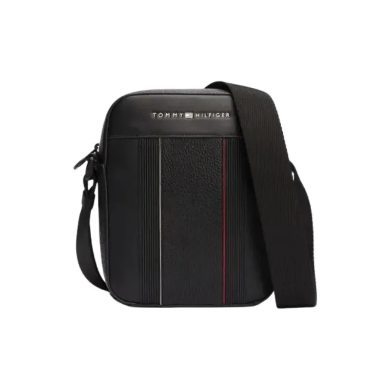 Tommy Hilfiger Polyurethane Crossbody Bag Men's Black-0