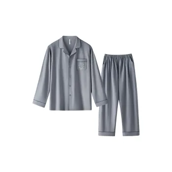 HLA Pajama Set Men's Solid Color