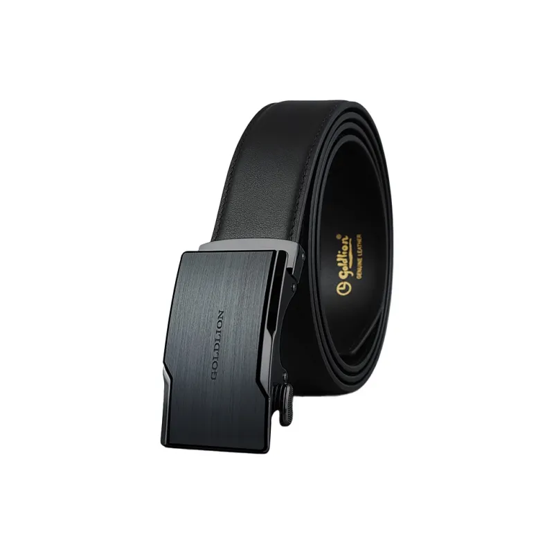 GOLDLION Top Grain Cow Leather Leather Belts Men's 3.5cm-4