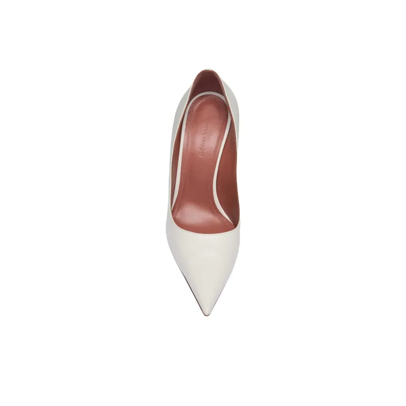 AMINA MUADDI Barbara Slim Heel High Heels 10.5cm Women's White-2