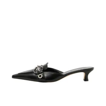 Aeyde Closed Toe Slippers 3.5cm Women's Black