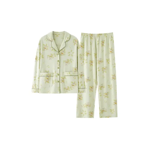 Pretty Lady Pajama Set Women's Matcha Green