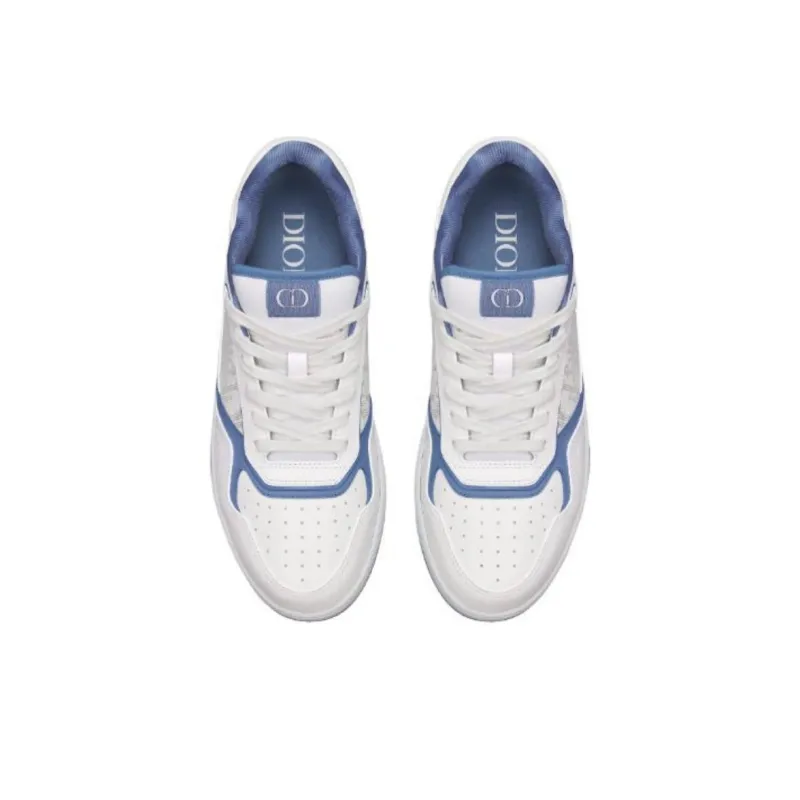 DIOR B27 And HYLTON NEL Limited Collaboration Uptown Low Top Skateboard Shoes Men's White-3