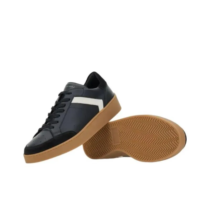 CANALI Low-Top Skateboard Shoes Men's Black-4