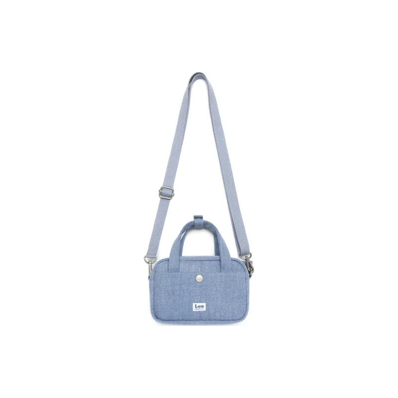 Lee Cotton Bowling Bag, Shoulder Bag, Handbag Mini Women's Indigo-1