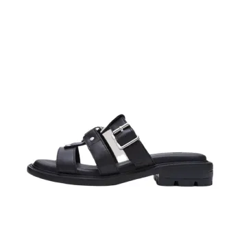 Both ReRe Slide Slippers Unisex Black