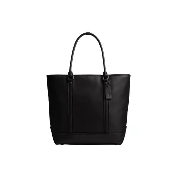 COACH Metropolitan Leather Tote Bag Shopping Bag Shoulder Bags Large Size Men's Black