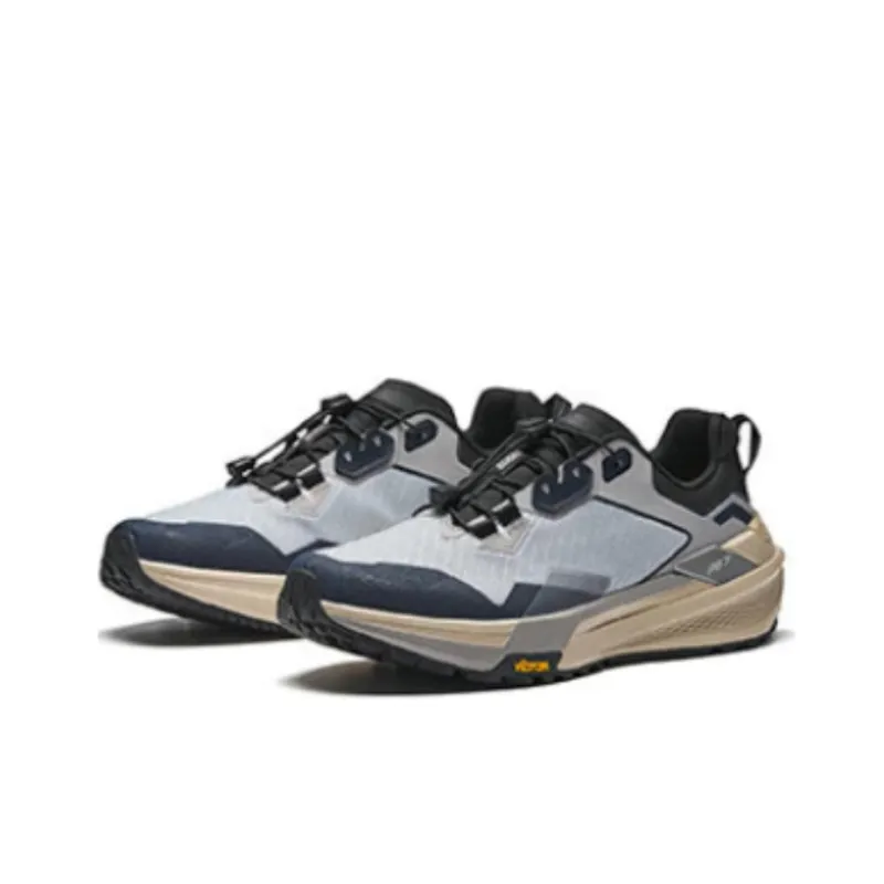 Anta Sky Realm Anti Slip Wear Resistant Low Top Casual Running Shoes Men's Gray Black-1