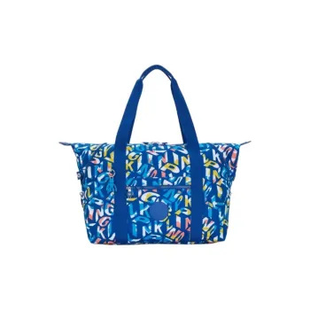 Kipling Recycled Polyester Tote Bag, Shopping Bag, Shoulder Bag Medium Size Unisex Blue