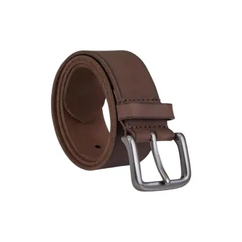 Timberland Leather Genuine Leather Belts Men's Dark Brown Width  3.5cm