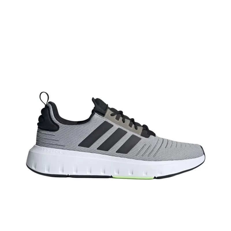 Adidas Swift Run Anti Slip Wear Resistant Low Top Casual Shoes Men's Gray-1