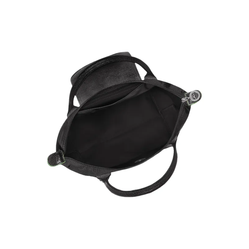 LONGCHAMP Le Pliage Green Recycled Canvas Dumpling Bag Handbag Trumpets Women's Black-3