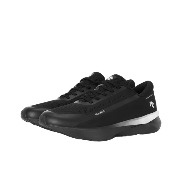 DESCENTE Abrasion Resistant Low Top Running Shoes Men's Black-1