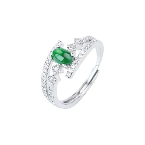 CUIYURIJI Ice Glutinous Jadeite Rings Women's