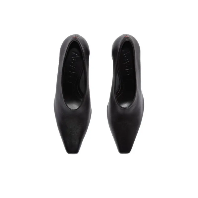 Aeyde Nova Irregular Heel High Heels 7.5cm Women's Black-2