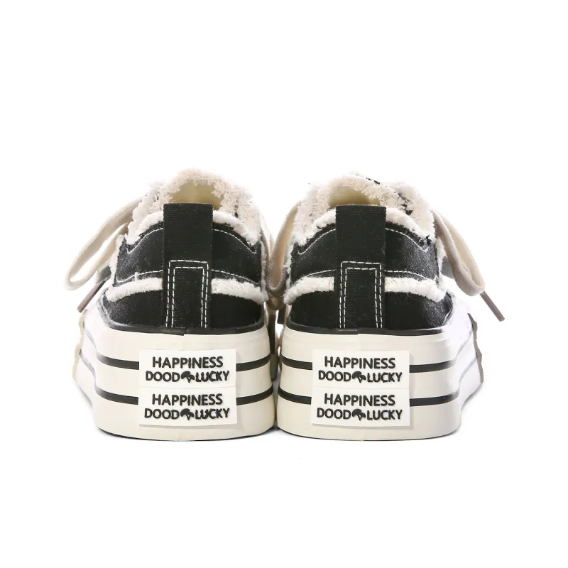 Lovely You Abrasion Resistant Lightweight Height Increasing Low Top Skateboard Shoes Women's-13