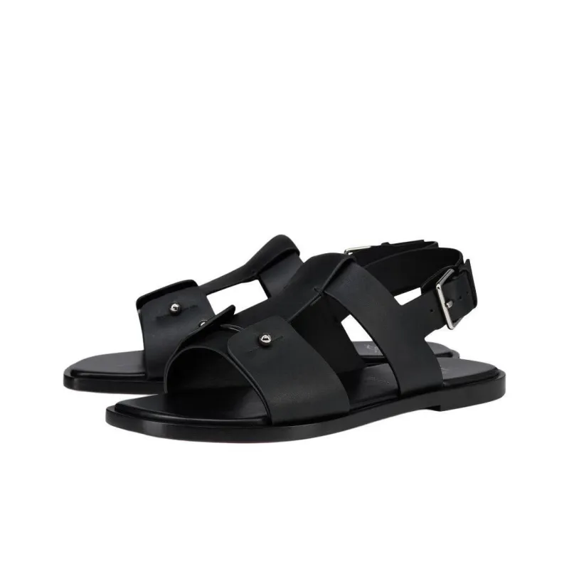 CL LUBOTING Chambeliss One Strap Sandals Men's Black-2