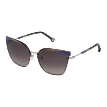 CarolinaHerrera Metal Irregular Shape Sunglasses Women's Brown