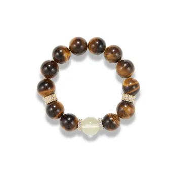 AGOVSKI Tiger's Eye Stone Bracelets Unisex