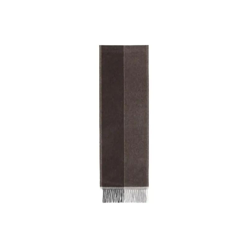 FERRAGAMO Cashmere Knit Scarves Unisex Brown-0