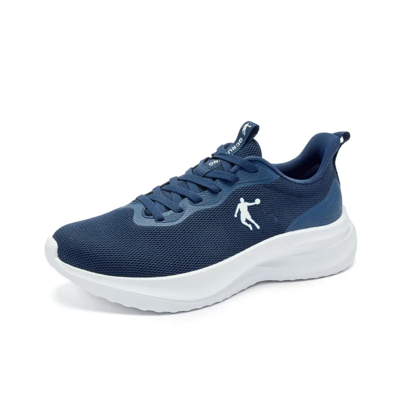 QIAODAN Cushioned Slip-Resistant Abrasion-Resistant Low-Top Casual Running Shoes Men's Dodger Blue-2