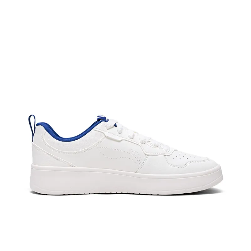 LiNing Early Cloud Wear-Resistant Lightweight Height Increasing Low-Top Skateboard Shoes Men's Ivory Blue-1