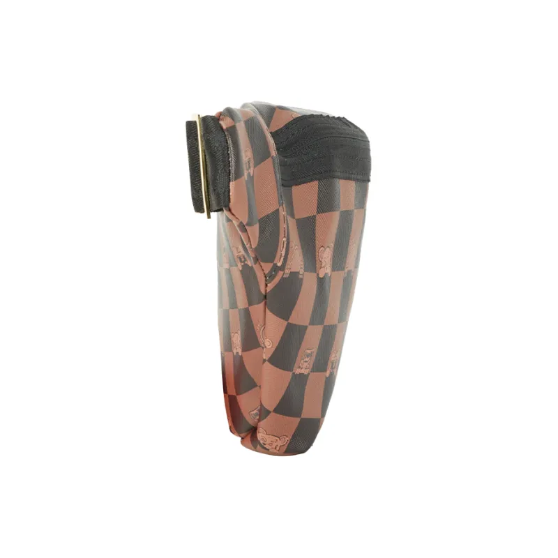 SPRAYGROUND PVC Crossbody Bag, Fanny Pack Unisex Brown-1