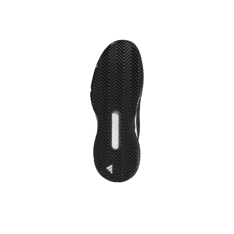 Adidas Solematch Control Abrasion Resistant Low Top Tennis Shoes Men's Black White-5