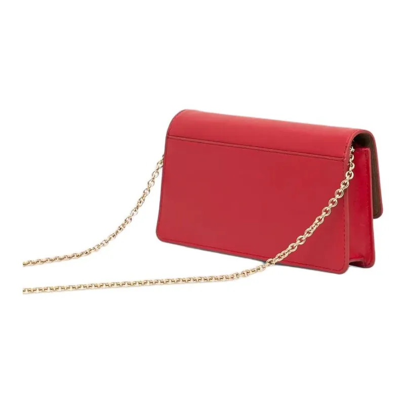 Furla Genuine Leather Crossbody Bag, Shoulder Bag Small Size Women's Red-2