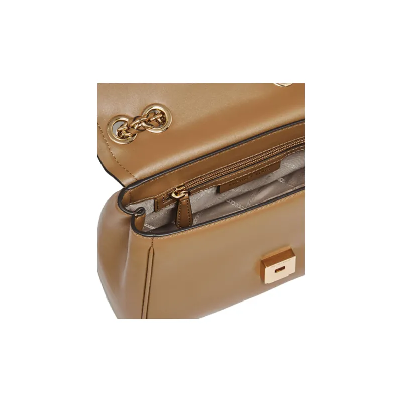 MICHAEL KORS PARKER Cow Leather Chain Bag Shoulder Bag Medium Size Women's Light Brown-3