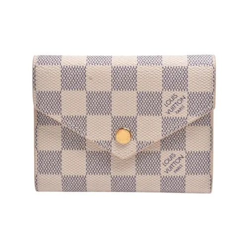 LOUIS VUITTON Victorine Canvas Wallet Women's White