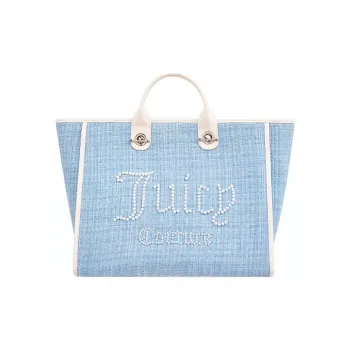 JUZI Fabric Tote Bag Shopping Bag Shoulder Bag Handbag Large Size Women's Blue/Pink