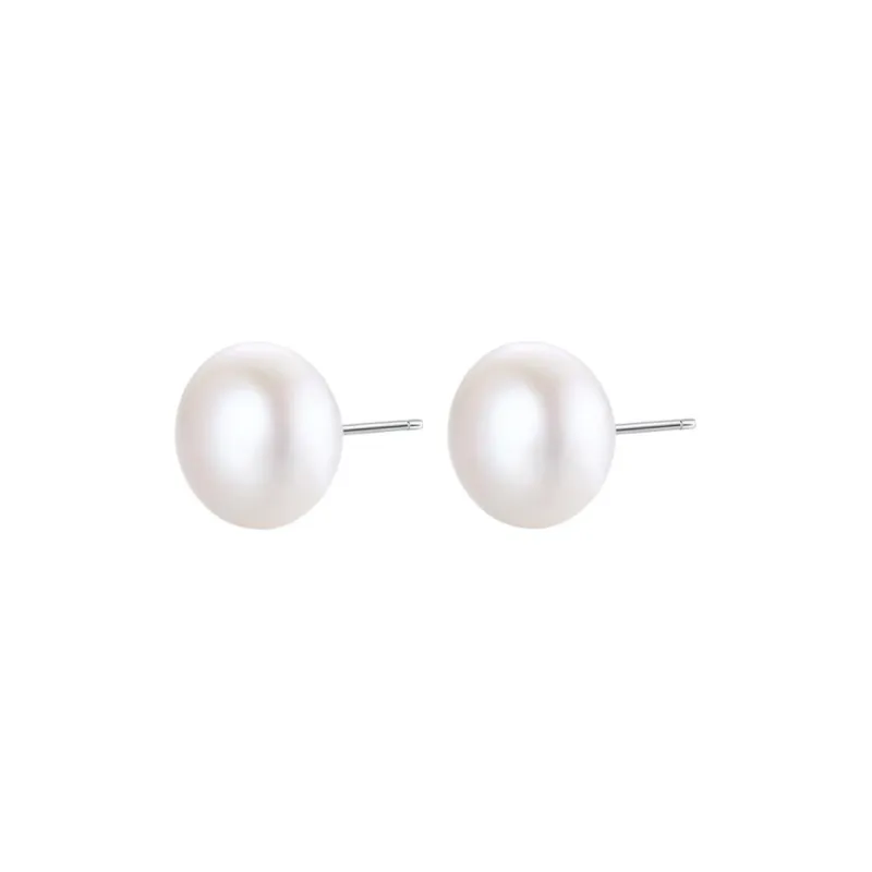 Cuihua Gold Shop Pearl Stud Earrings Women's-0