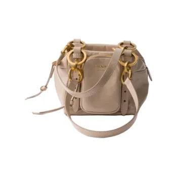 PRADA Calfskin Shoulder Bag Mini Women's Pink