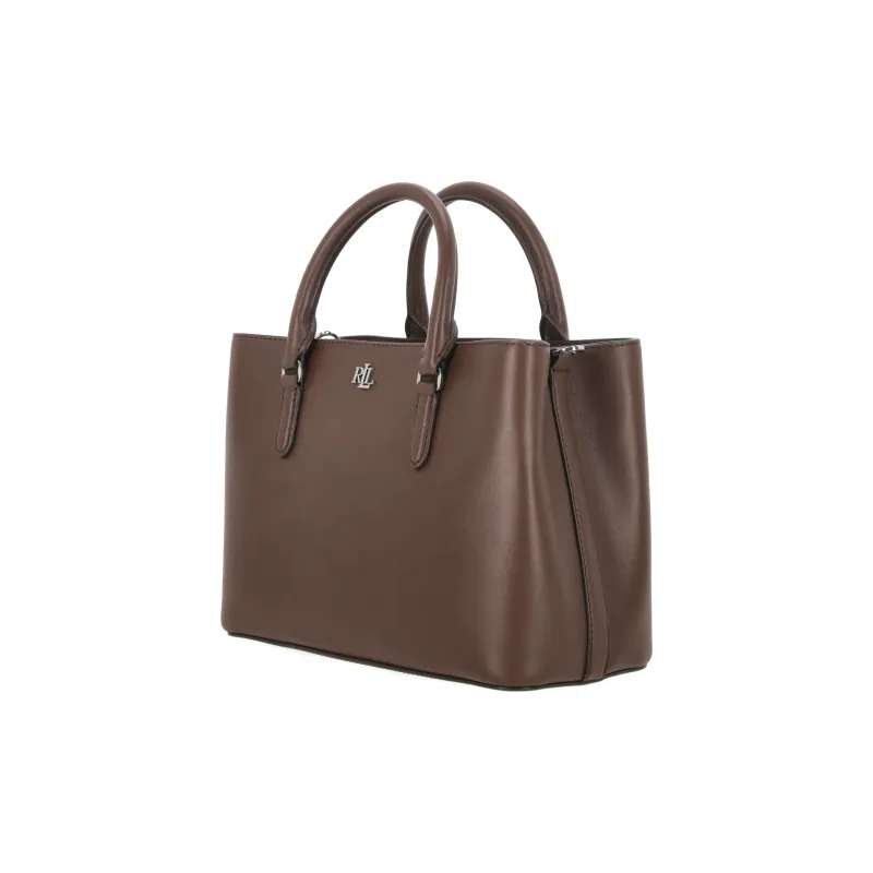 Ralph Lauren Leather Shoulder Bag Crossbody Bag Handbag Small Size Women's Dark Brown-1