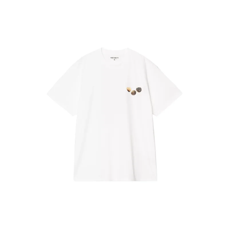 Carhartt WIP SS25 S/S Button T Shirt T Shirt Men's White-1