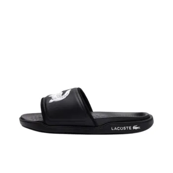 LACOSTE Croco Slip-Resistant Slide Slippers Women's Black