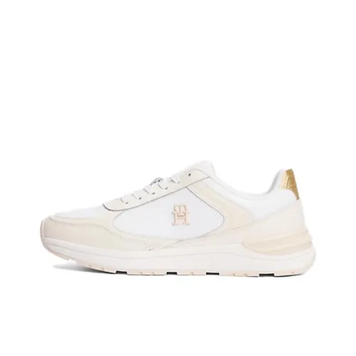 Tommy Hilfiger TH Monogram Slip Resistant Low Top Casual Shoes Women's White Pink