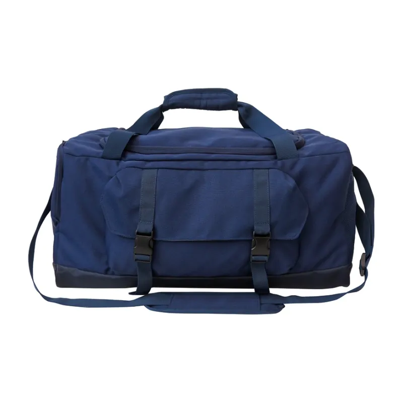 GOBLIN SHARKS 1759 Nylon Gym Bag Large Size Unisex Black/Dark Blue/Light Blue-7