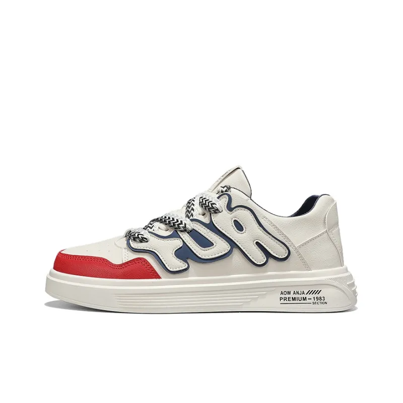 Bull Charm Abrasion-Resistant Low-Top Skateboard Shoes Men's-12