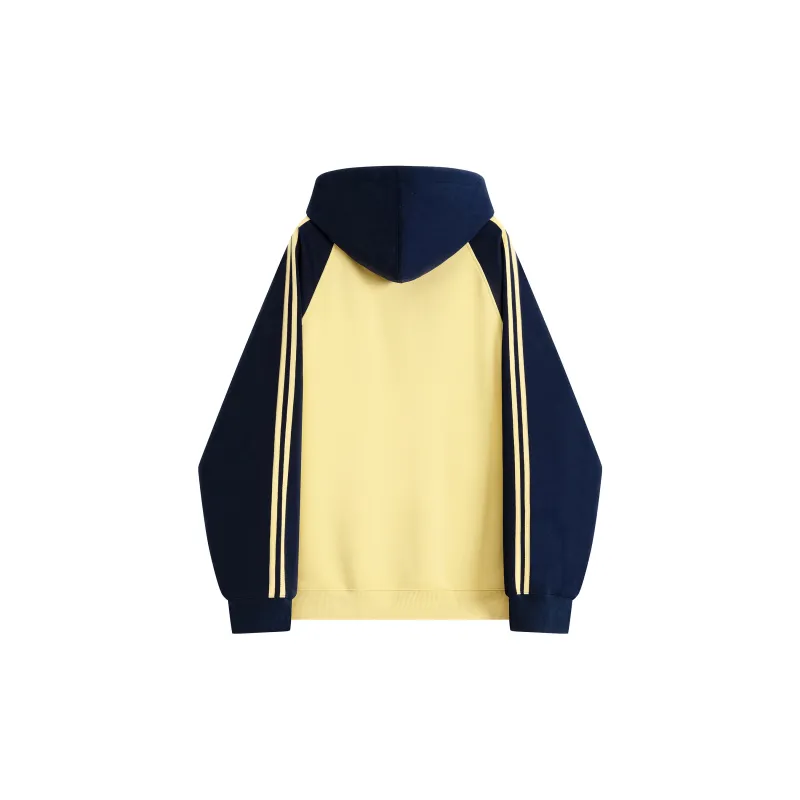 MIIOW Trend Party Series Sweatshirt Unisex _Nsec Navy Blue & Yellow Color Block-1