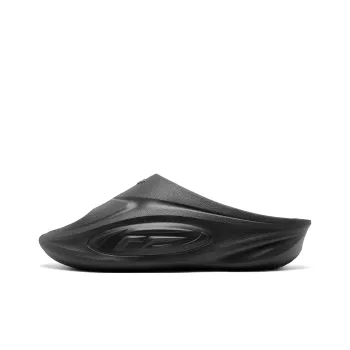 QIAODAN Abrasion Resistant Cushioning Slip Resistant FE Slide Slippers Men's Black