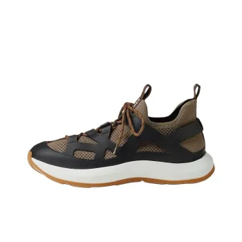 HERMES Katana Low Top Casual Shoes Men's Black